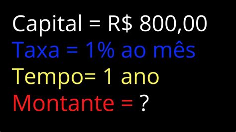 Como Calcular O Montante De Juros Compostos R Pido E F Cil Youtube