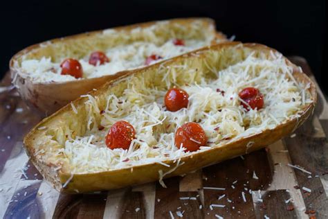 Smoked Spaghetti Squash With Cherry Tomatoes Stef S Eats And Sweets