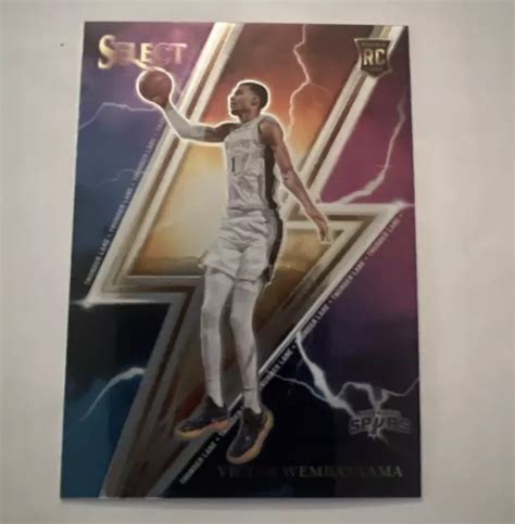 Panini Select Victor Wembanyama Thunder Lane Insert Recrue