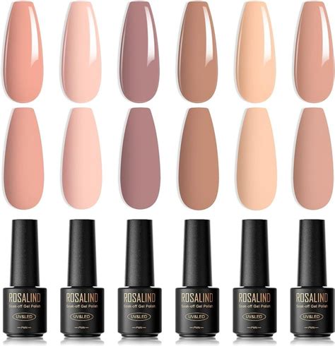 Rosalind Vernis Semi Permanent Nudee Couleurs Mini Rose Nude Champagne Soak Off Vernis