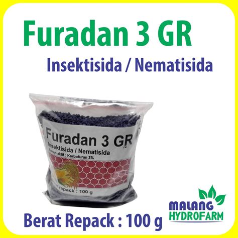 Jual Furadan 3 GR Repack 100 Gram Insektisida Nematisida Hama Tanaman