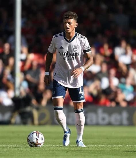 Arsenals Ben White In Action Afc Bournemouth Vs Arsenal