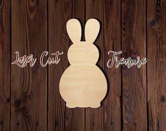 Bunny Rabbit Easter Unfinished Laser Cut Shape Etsy