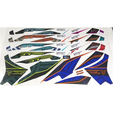 Yamaha Lc135 V2 V3 V4 V5 V6 V7 Cover Set Sticker Stripe 104 2021