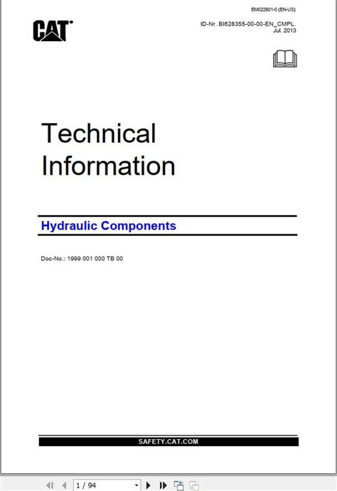 Cat Hydraulic Components Roof Support Technical Information Em Pdf