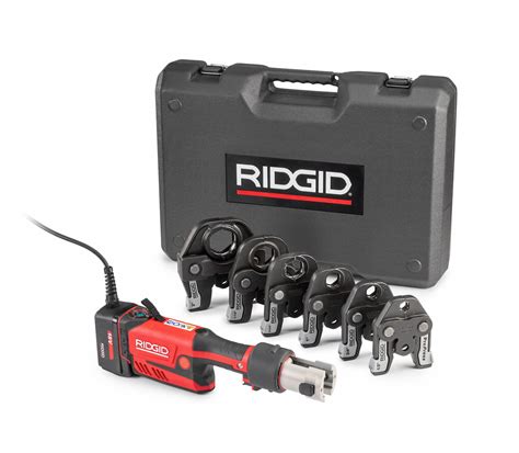 Ridgid Pressing Tool Kit 18 V Dc For 12 To 2 In Pipe Size 61hr13