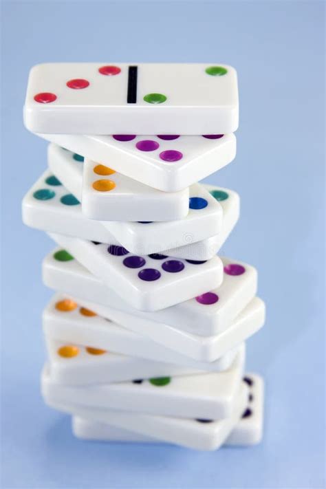 Lined Up Dominos Stock Image Image Of Games Contest Ivory 16913