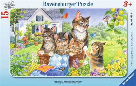 RAVENSBURGER Süsse Kätzchen 15 Teile Rahmenpuzzle 06355 5 99