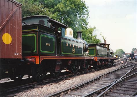 Secr H Class 263 And C Class 592 Sheffield Park 1995 Loco Yard