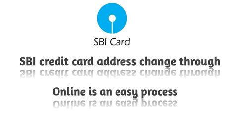 How To Change Address In SBI Credit Card Communication Address