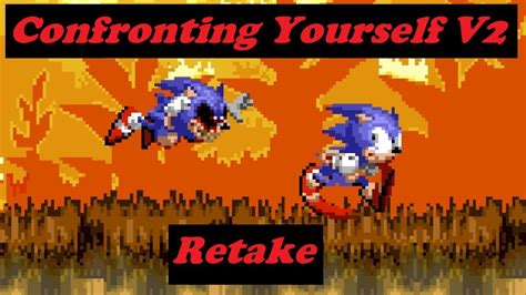 Confronting Yourself V2 Gameplay Instrumental Only FNF V S Sonic