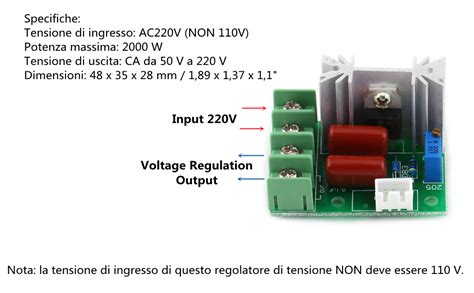 Regolatore Di Tensione Elettrica Da Ac V W Scr Regolatore Di