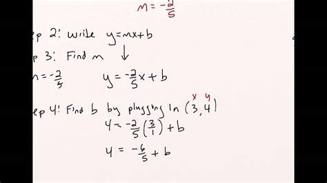 Finding The Equation Of A Line Parallel To A Given Line And Youtube