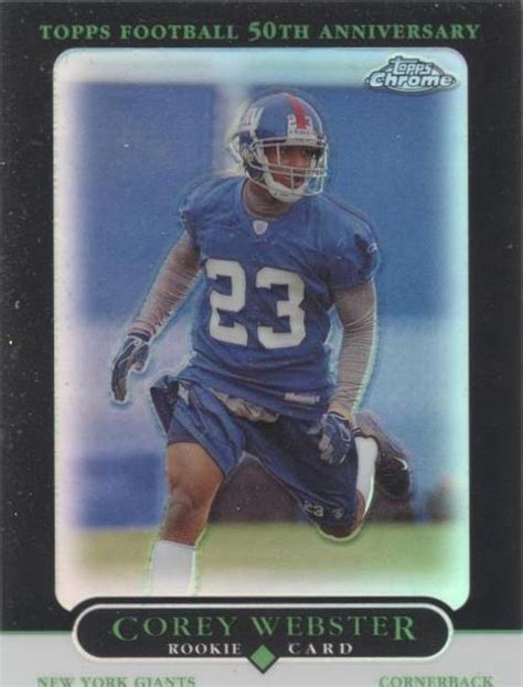 2005 Topps Chrome Black Refractor 266 Corey Webster 100 RC For