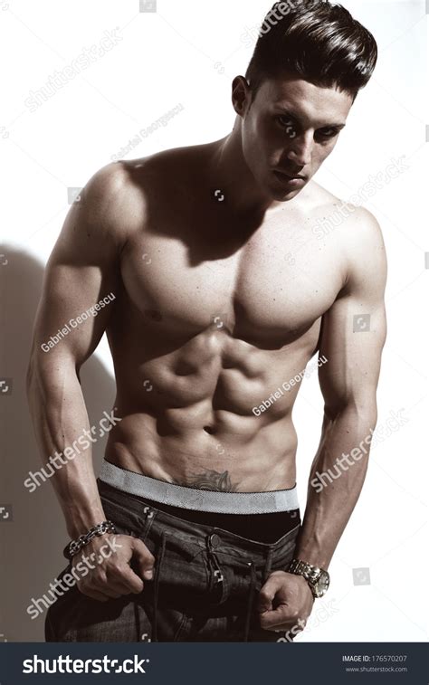Sexy Fashion Portrait Hot Male Model Stock Photo 176570207 Shutterstock
