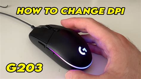 Logitech G Mouse How To Change Dpi Settings Youtube