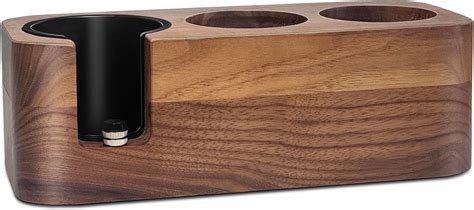 Espresso Tamper Holder Station Wooden Coffee Tamping Station Coffee