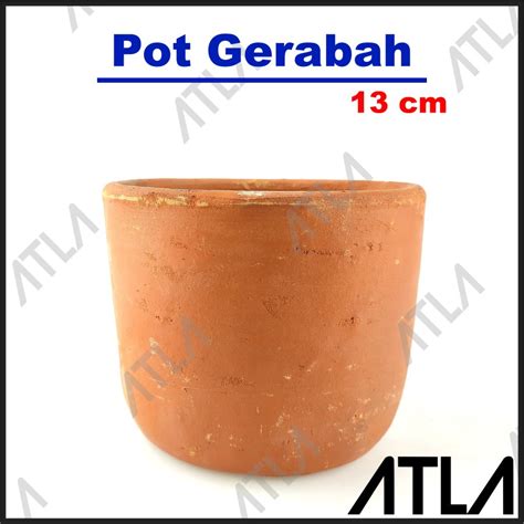 Jual Pot Gerabah 13 Cm Vas Bunga Terracotta Tanah Liat Tanaman 13cm