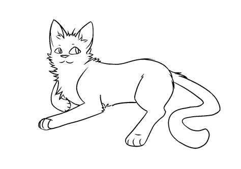 F2u Thunderclan Apprentice Warrior Cat Lineart By Dragontoonss On