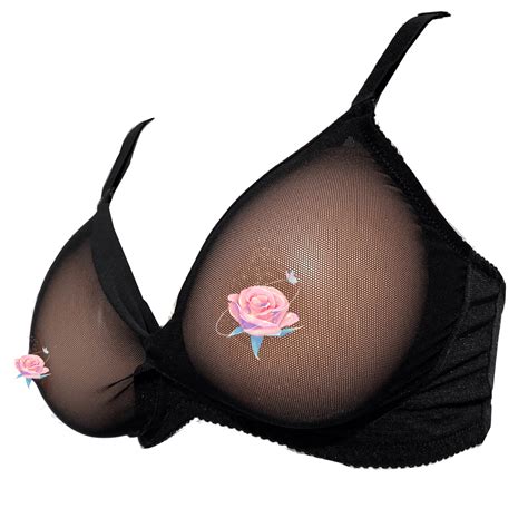 Bimei See Through Bra Mastectomy Lingerie Bra Silicone Breast Forms