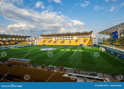 The Football Match Of UEFA Champions League FC Sheriff Tiraspol Vs FC