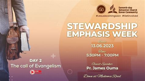 Day 2 Stewardship Emphasis Week 13th June 2023 YouTube