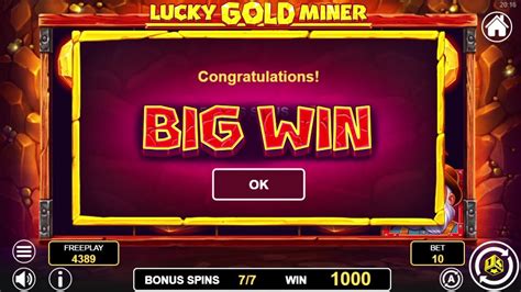 Lucky Gold Miner 1spin4win Online Slot BIG WIN YouTube