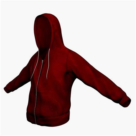 Hoodie 3D Model $30 - .fbx .c4d .ma .obj .dae .dxf - Free3D