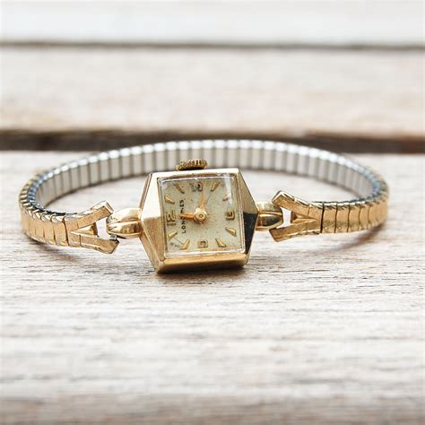 Vintage Longines Womens Gold Plated Square Face Watch — Lifestyle With Lynn