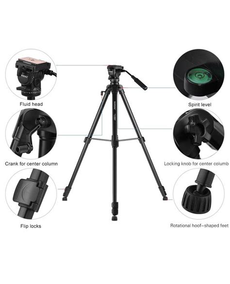 Buy Yunteng Vct Rm Professional Aluminum Alloy Video Tripod In Qatar