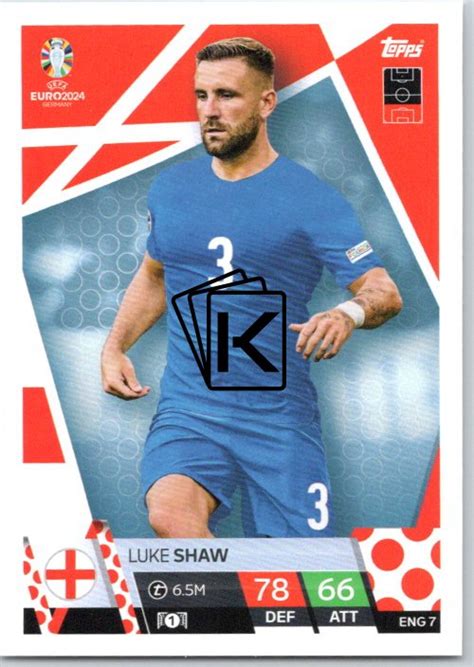 Fotbalov Karta Topps Match Attax Euro Eng Luke Shaw England