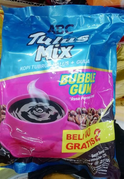 ABC Tulus Kopi Mix Bubble Gum Atau Gula Aren Satuan 23 Gram 10 Gratis