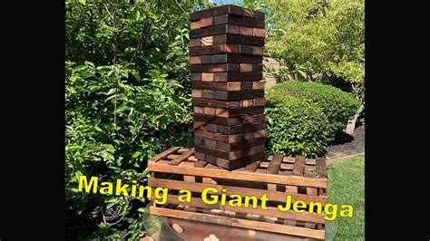 How To Make Giant Jenga From 2x4s Youtube