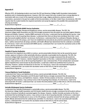 Fillable Online Healthsciences Okstate Requirements For Clinical