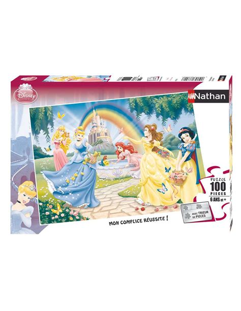 Nathan Puzzle Pi Ces Le Jardin Des Princesses Disney