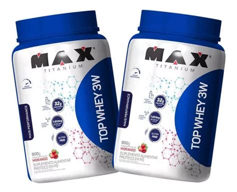 Suplemento En Polvo Max Titanium Kit 2X Top Whey Protein 3W 900G