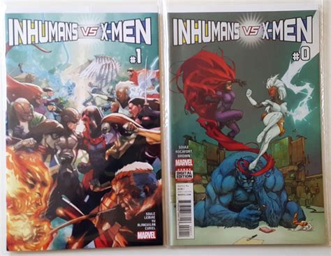 INHUMANS VS X MEN 0 6 1st PRINT 2017 NM MARVEL X 7 Comics By Writer