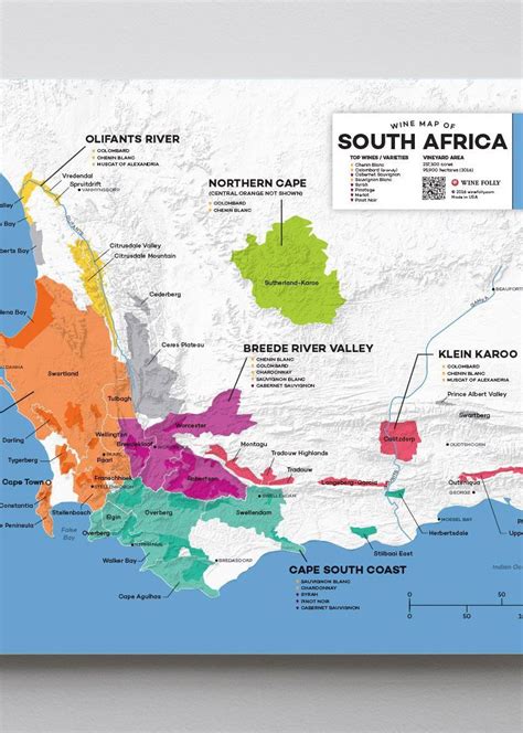 South Africa Wine Region Map | Printable Templates Free