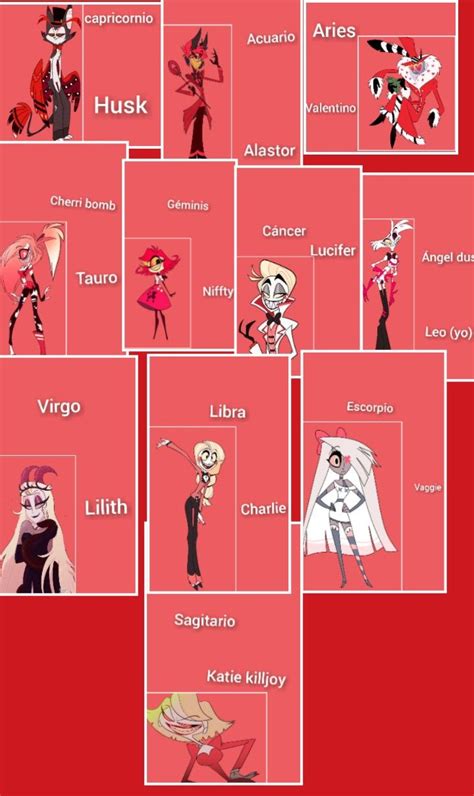 Que personaje de hazbin hotel eres según tu signo Nombres de