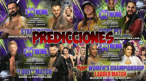 WWE Extreme Rules 2022 Predicciones Jorge WWE YouTube