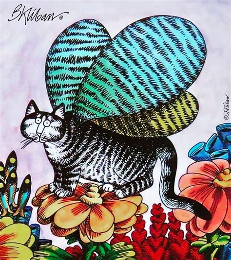 Section Of A B Kliban Calendar Plate Kliban Cat Feline Calendar