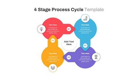 4 Step Process Cycle Powerpoint Template And Keynote Diagram