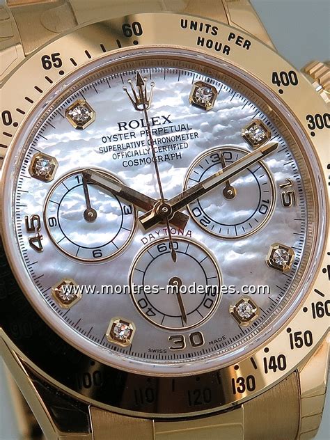 Rolex Daytona Pearl Mother Diamonds Dial R F Occasion Mmc Num