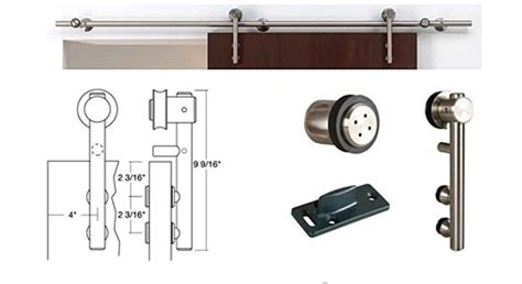 Stainless Steel Sliding Door System For Sliding Wood Door With Free