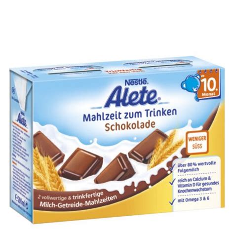 Getränke Nestle Alete Mahlzeit Zum Trinken Schokolade Ab Dem 10