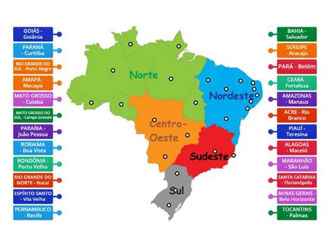 Estado Capitais E Siglas Do Brasil - 8