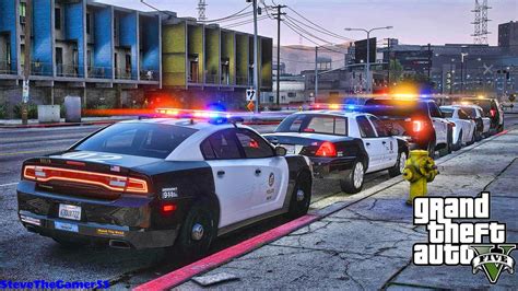 Playing Gta 5 As A Police Officer City Patrol Lapd Gta 5 Lspdfr Mod