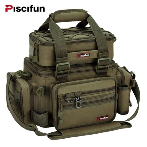 Piscifun Large Capacity Fishing Bag Portable Multifunctional Tackle Box