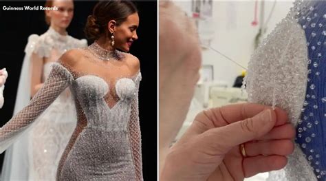 Stunning Wedding Dress With Over 50 000 Crystals Breaks Guinness