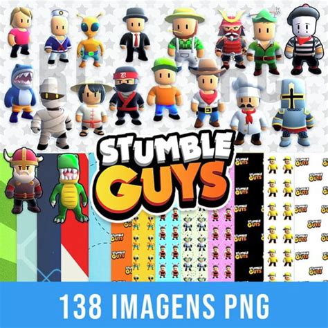 Kit Cliparts Stumble Guys Png Elo Produtos Especiais